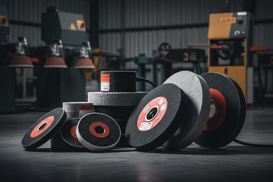 Rodas de polimento abrasiva profissional