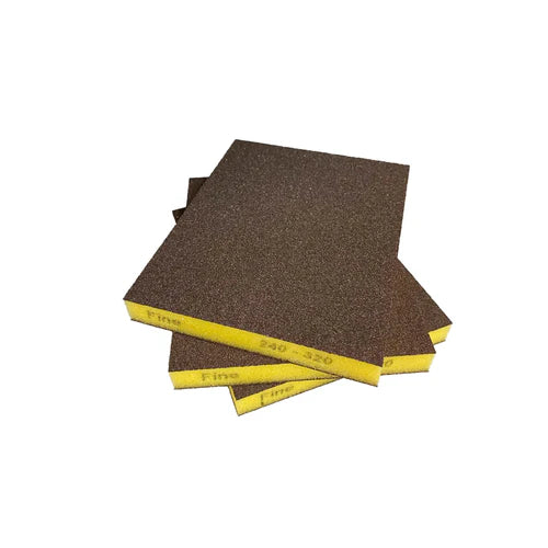 Esponja Dupla Face 97x120x12 Fina (Amarelo)