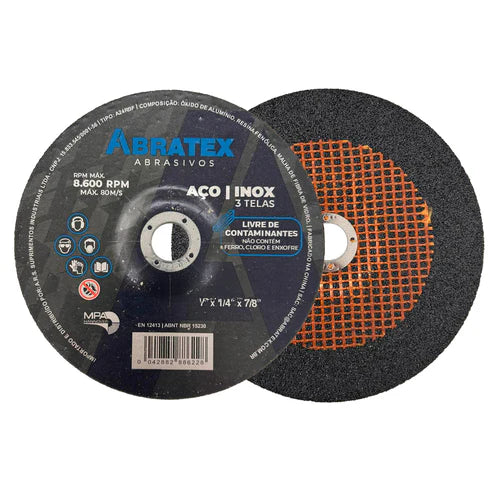 Disco de Desbaste Abratex Premium 180 x 6,0mm