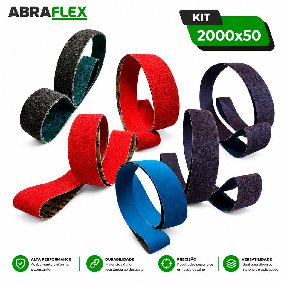 Kit Premium Plus Cutelaria - Kit Lixa Cinta 2000x50