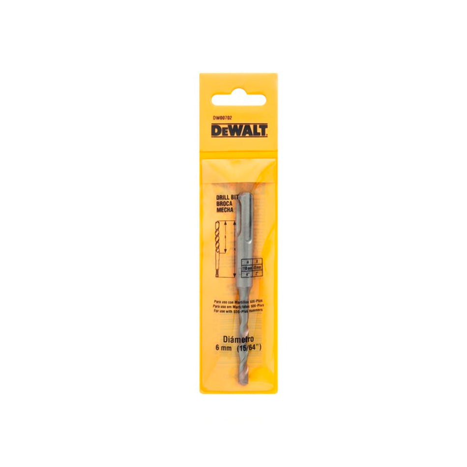 Broca SDS Plus Standard de 6mm X 110mm X 45mm - Dewalt