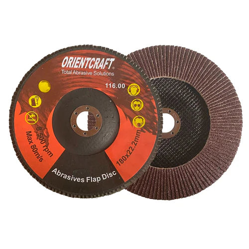 Disco Flap 180mm Fibra OX - GR120 - ORIENTCRAFT