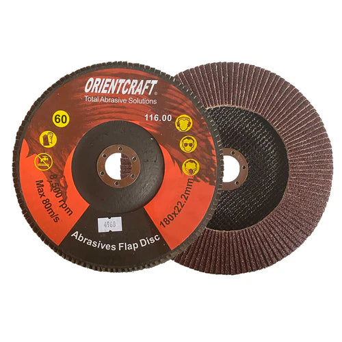 Disco Flap 180mm Fibra OX - GR60 - ORIENTCRAFT