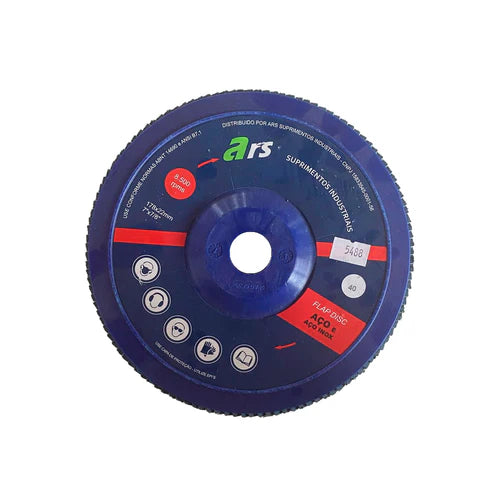 Disco Flap 180mm Plast - GR40 - ARS