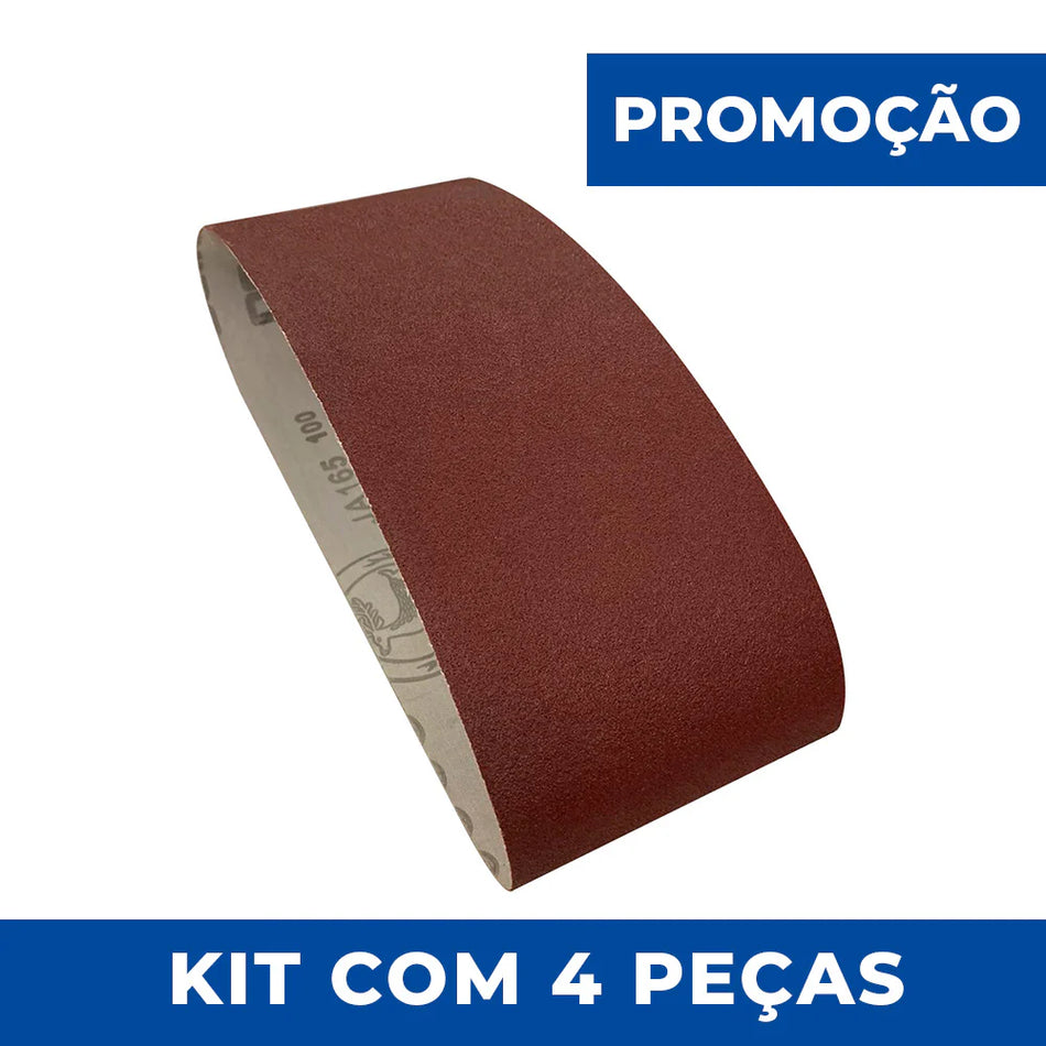 Lixa Cinta 457x75 - Óxido de Alumínio - JA165 - Kit 4 un.