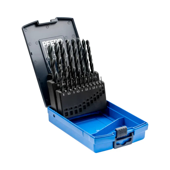 Kit 19 Brocas DIN338 HSSG 1-10 Steel PFERD ART.252037