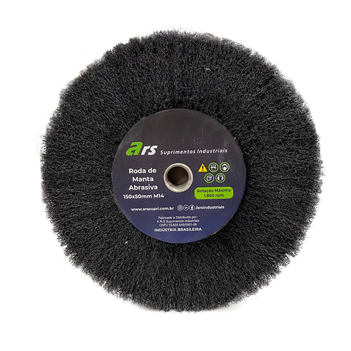 Roda Manta Abrasiva Preta SIC - 150x50 M14