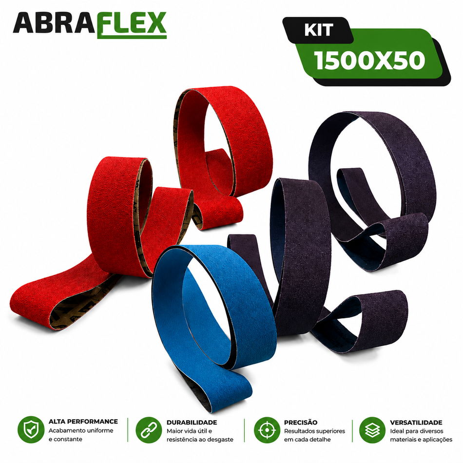 Kit Premium Cutelaria - Kit Lixa Cinta 1500x50