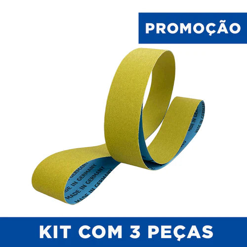Lixa Cinta 1000x50 - Óxido de Alumínio Flexível - LS 312 JF - Kit 3 un. Promoção