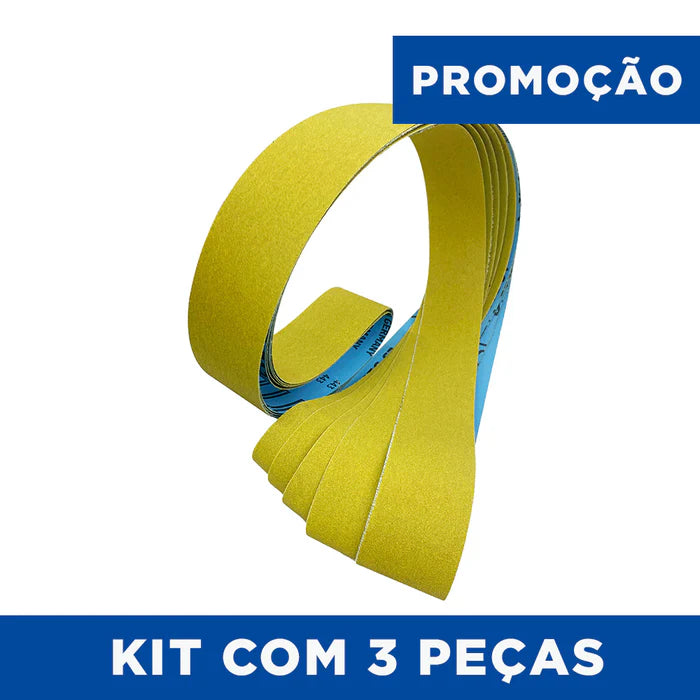 Lixa Cinta 1200x50 - Óxido de Alumínio Flexível - LS 312 JF - Kit 3 un. Promoção