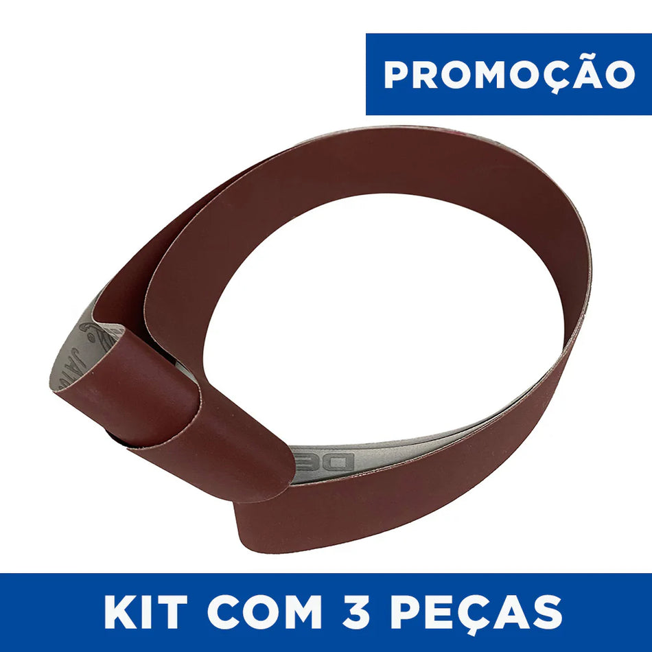 Lixa Cinta 1200x50 - Óxido de Alumínio - JA165 - Kit 3 un. Promoção