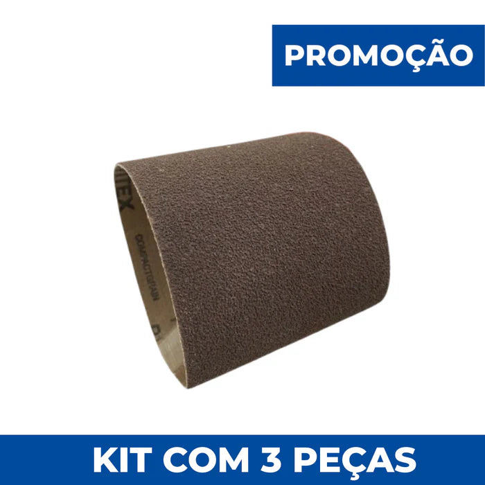 Kit com 3 Lixas Cinta VSM KK772X 314x100mm Óxido de Alumínio Compacto Premium Grãos #80 a #800 (Kit 3 unidades)