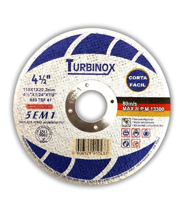 Disco Corte Turbinox 4.1/2 115x1,0 Alta Performance