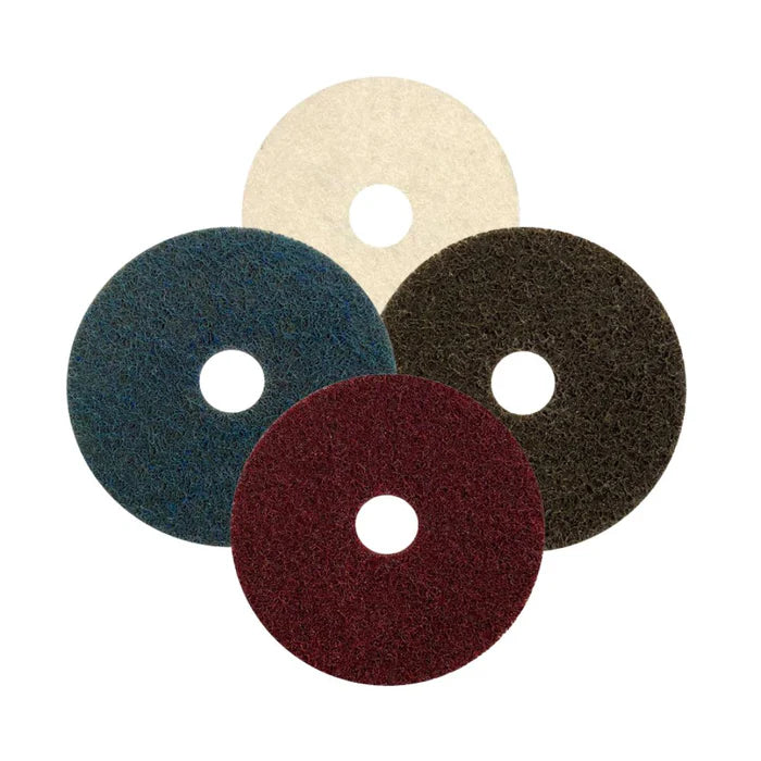 Kit Disco Manta Abrasiva 115mm F22 e Disco Feltro - Vinho, Azul, Marrom e Feltro