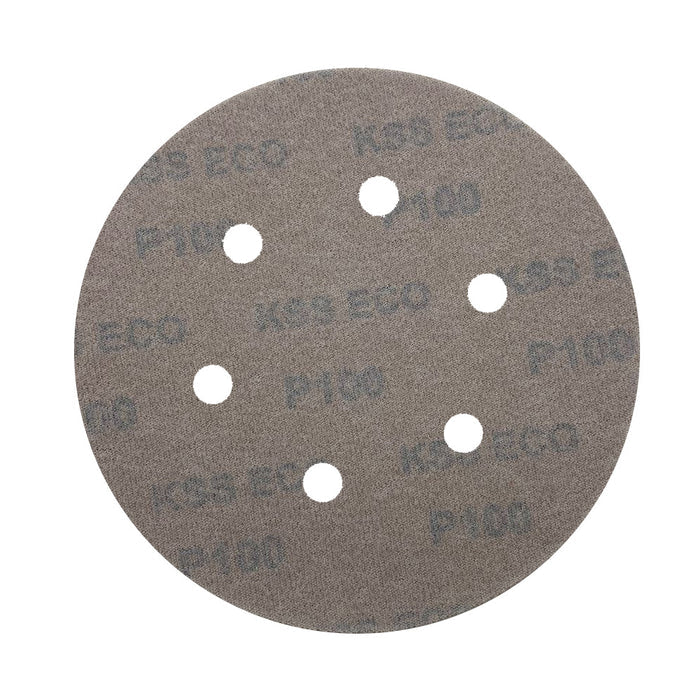 Disco Lixa Velcro 150 - 6" - KSSECO - 6 Furos