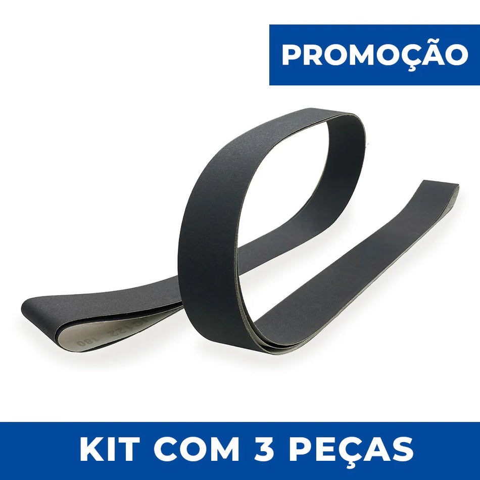 Lixa Cinta 2440x100 - Carbeto de Silício JC122 - Kit 3 un.