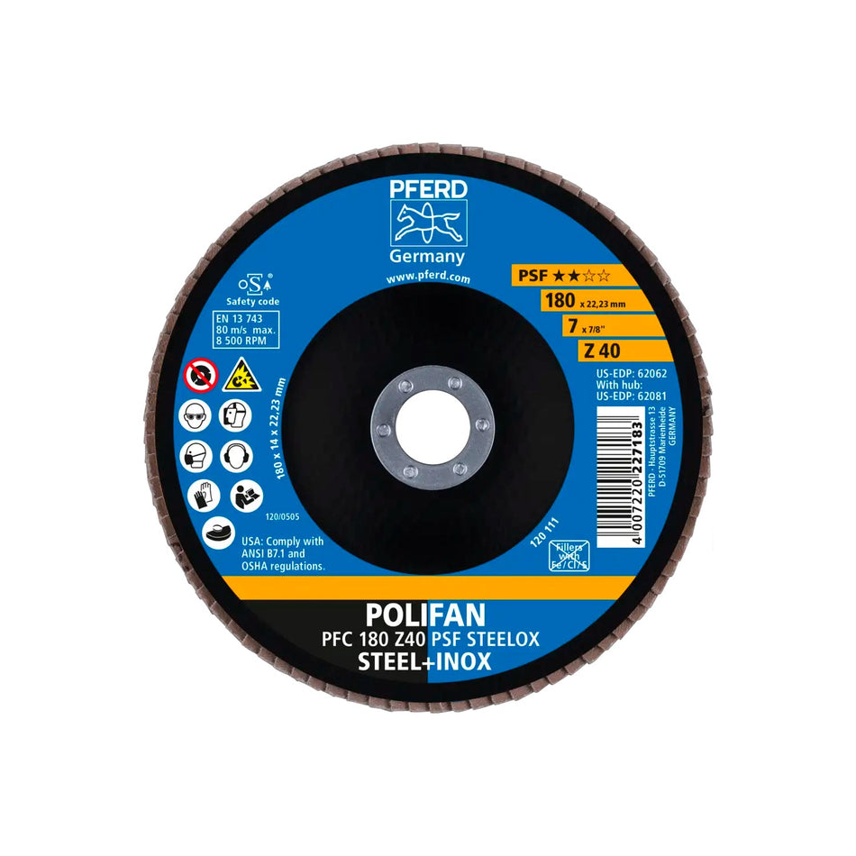 Disco Polifan 180mm PFC Z40 PSF PFERD - ART. 67764185