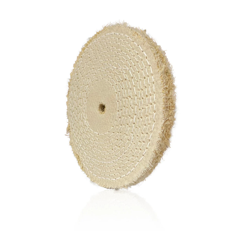 Roda Polimento Transisal Algodão - 200 - Maciça Crua - Furo 13