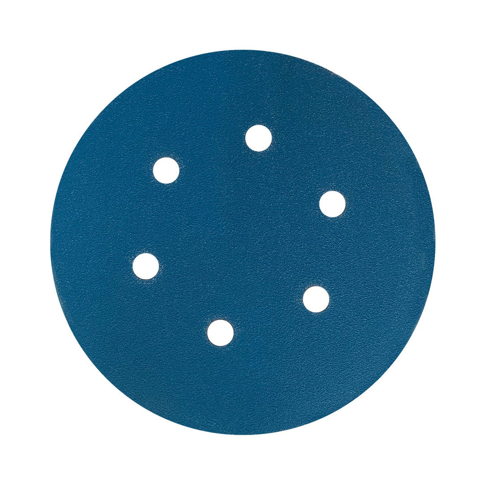 Disco Lixa Velcro 150mm - 6" - Filme - 6 Furos