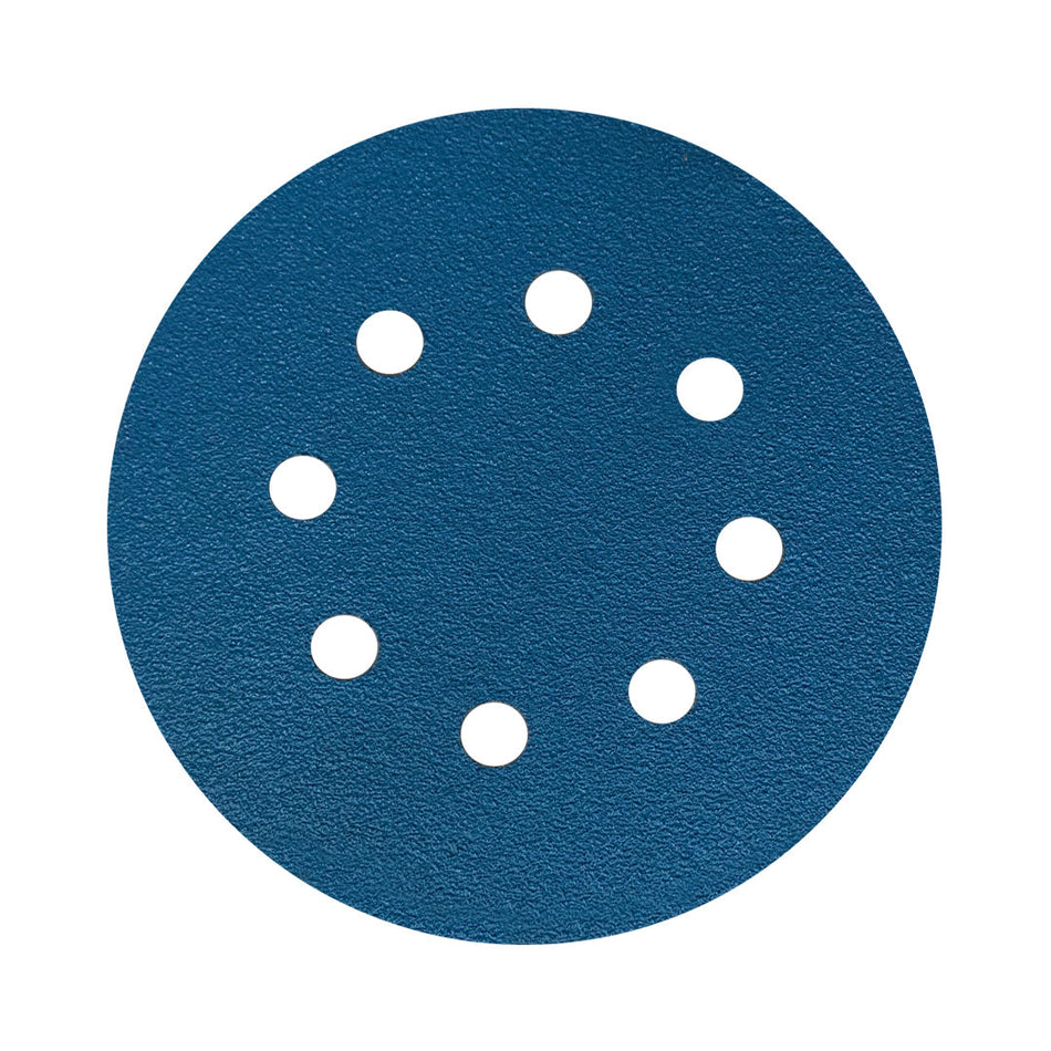 Disco Lixa Velcro 125mm - 5" - Filme - 8 Furos