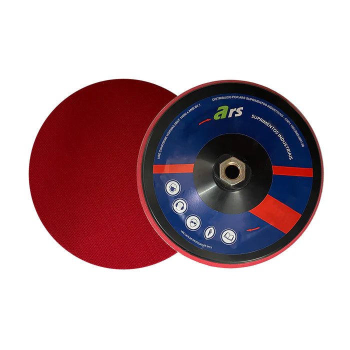 Prato Suporte Lixadeira - M14 - Disco Velcro 180mm