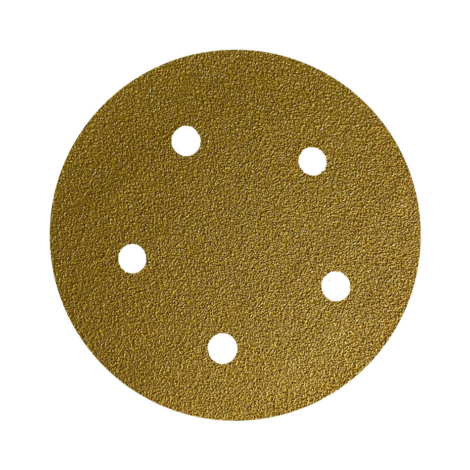 Disco Lixa Velcro 125 - 5" - CA331 - 5 Furos - Caixa com 100 un.