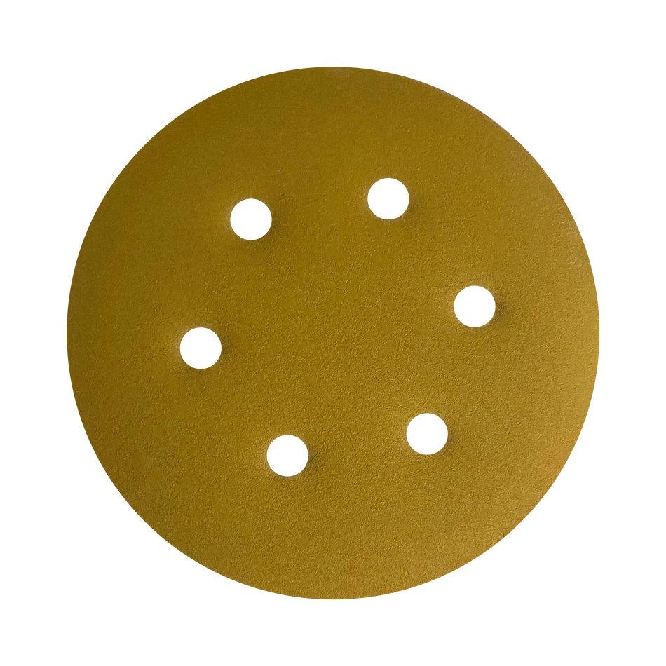 Disco Lixa Velcro 150 - 6" - CA331 - 6 Furos - Caixa 100 Un.