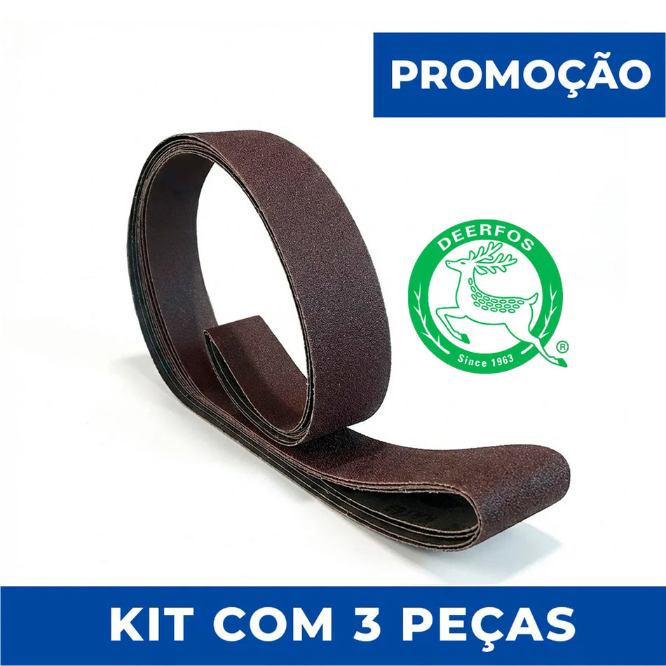 Lixa Cinta 2000x50 - Óxido Alumínio KA169 - Kit com 3 un.