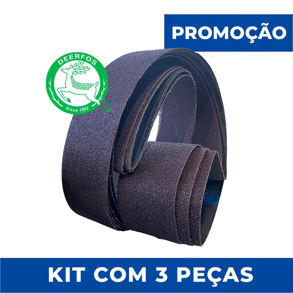 Lixa Cinta 1000x50 - Óxido Alumínio KA169 - Kit com 3 un.