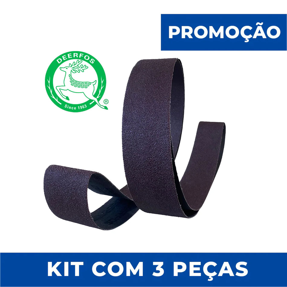 Lixa Cinta 1200x50 - Óxido Alumínio KA169 - Kit com 3 un.