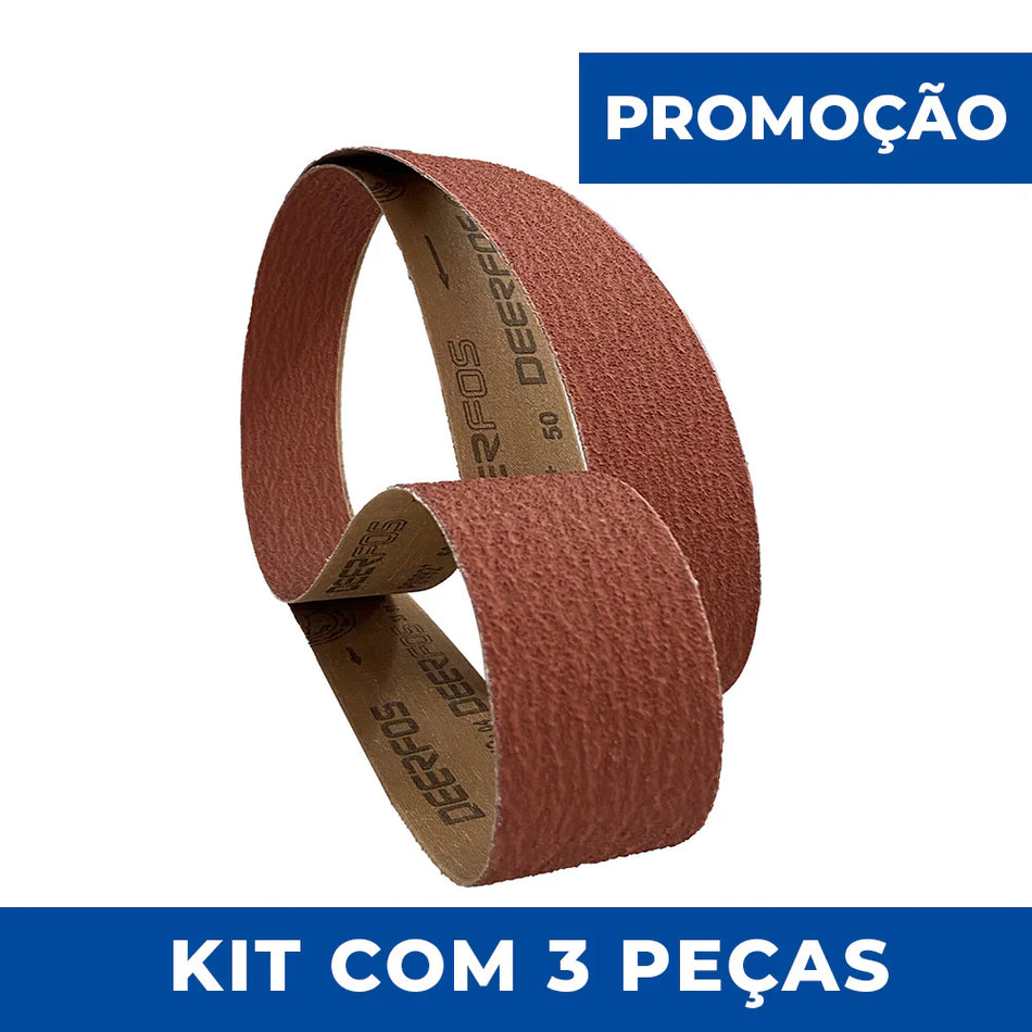 Lixa Cinta 1500x50 - Grão Cerâmico PS992 - Kit 3 un. Promoção