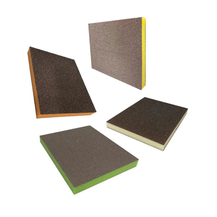 KIT 4 Esponjas Dupla Face 97x120x12 - Super Fina, Fina, Média e Grossa