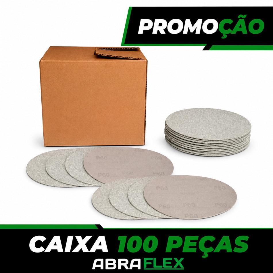 Disco Lixa Velcro 50 - 2" - KSSECO - Sem Furo - Caixa com 100 un.