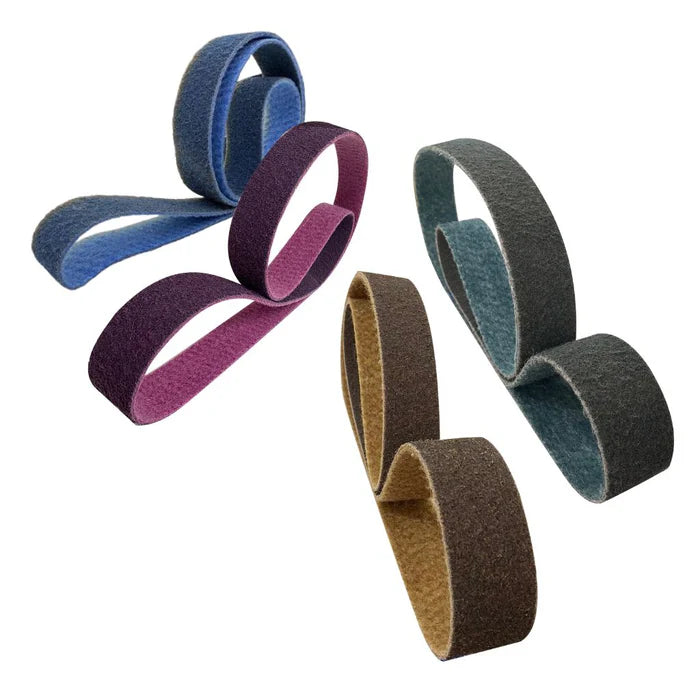 Kit 4 Cintas de Lixa Manta Abrasiva 1500X50 - Roxo, Azul, Vinho e Marrom