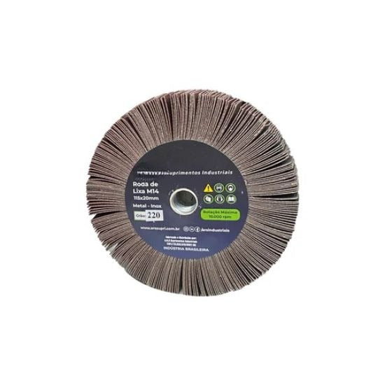 Roda Lixa 115-20 M14 - Grão 220