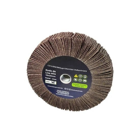 Roda Lixa 115-20 M14 - Grão 80